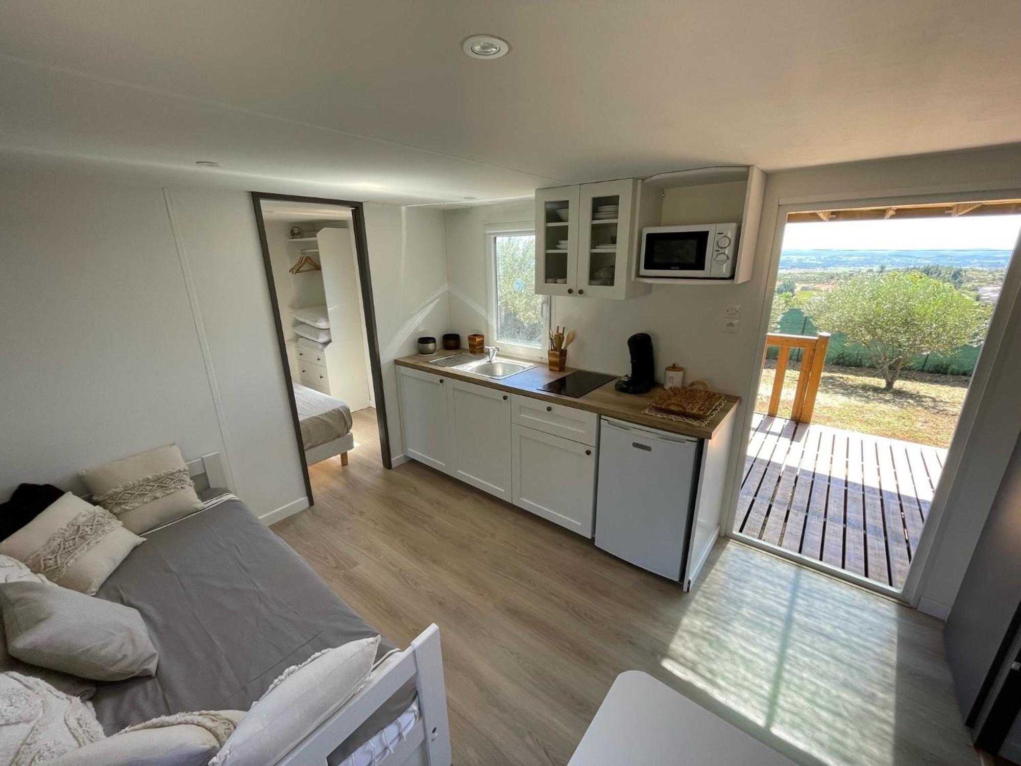 Mobil-Home En Pleine Nature A 3 Mins Du Lac Du Salagou Avec Vue Panoramique Lacoste (Herault) Exterior foto