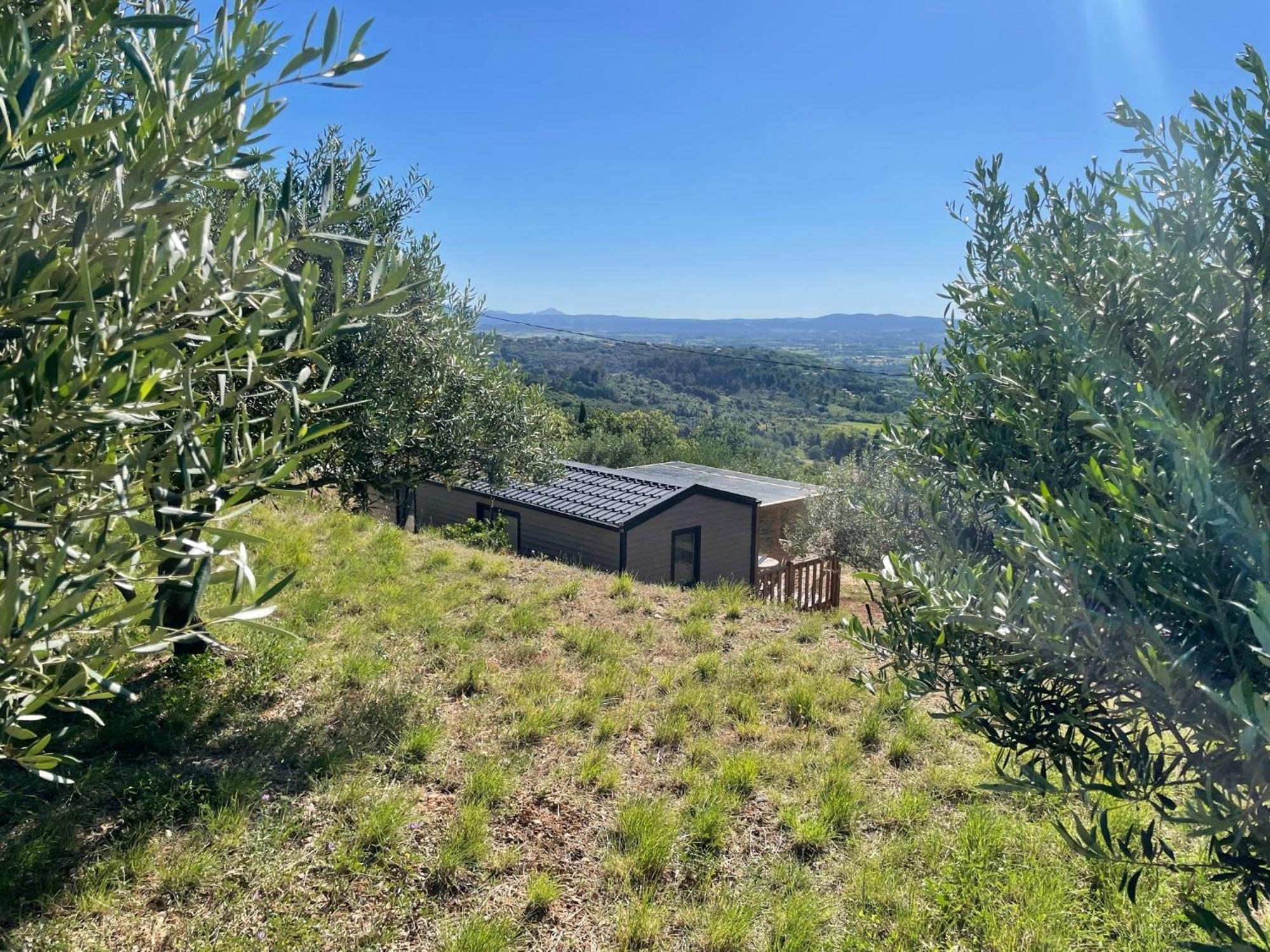 Mobil-Home En Pleine Nature A 3 Mins Du Lac Du Salagou Avec Vue Panoramique Lacoste (Herault) Exterior foto